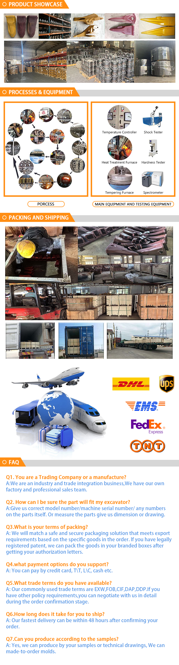 Packaging and shipment