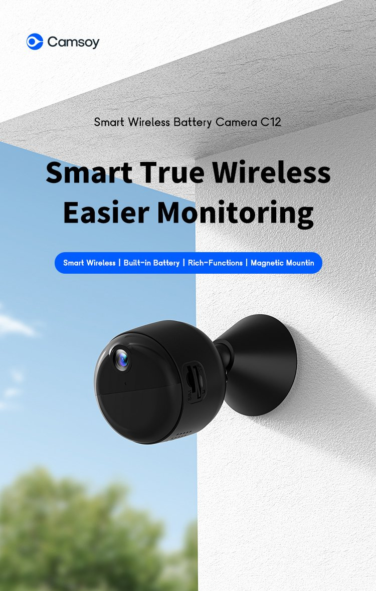 HD 2MP Mini Camera - Miniature, Wireless WiFi/4G Video Recording, 1080P, Waterproof, Smart Home Security CCTV Camera