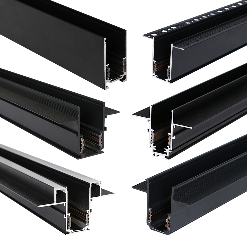 DC48V Linear Spotlight Ceiling Surface Recessed Hanging Magnet Track Light Magnetic Track Light System LED Track Light Rail