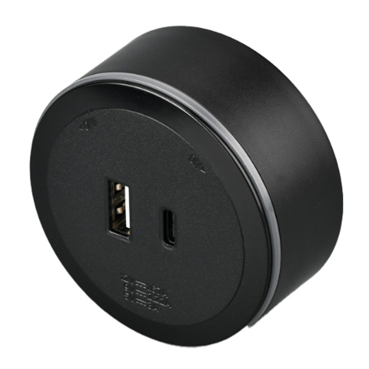 Sliding Hidden in Tabletop Power Desk Track Electric Socket With Removable Electrical Outlets Furniture Sockets Kitchen Socket