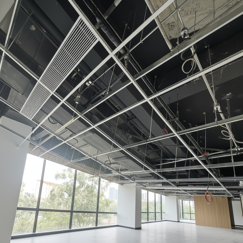 Modern Design High Strength Galvanized Steel T Grid Ceiling Suspension System for Main Tee Easy Installation