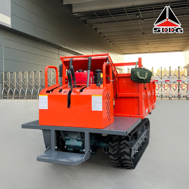 Donggong High Quality Heavy Duty Tracked Transport Vehicle 1.5 Tons Tracked Carriers Steel Wire Rubber Track