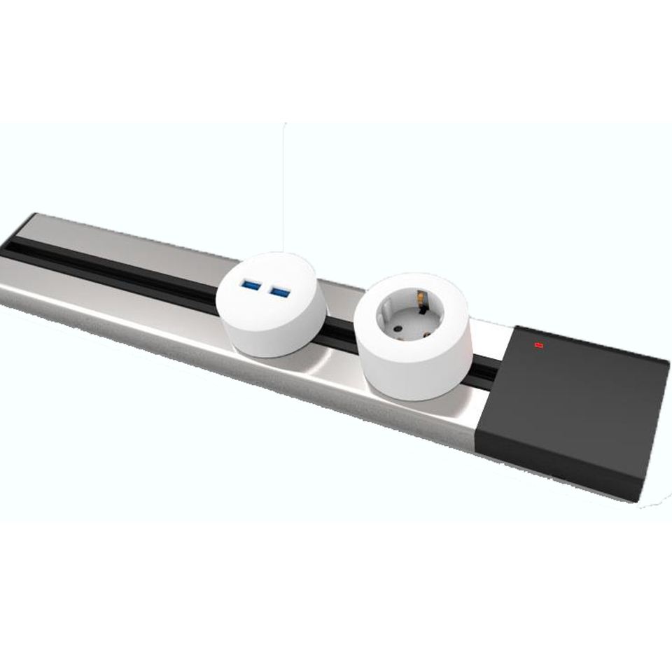 Popular Cost-effective New Hot Type Power Track + 2 Power Adapters Removable Track Socket