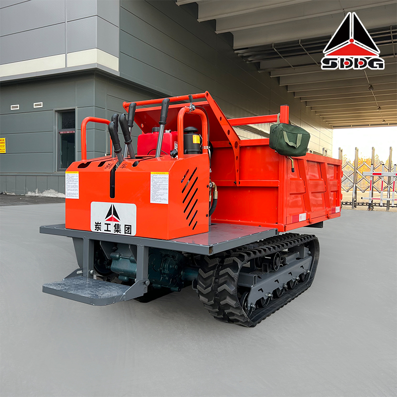 Donggong High Quality Heavy Duty Tracked Transport Vehicle 1.5 Tons Tracked Carriers Steel Wire Rubber Track