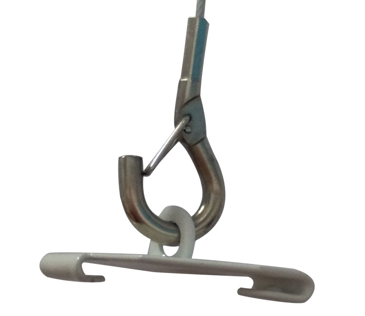Oblong T-Bar Clips,white Suspended Ceiling Clip, T Bar Clips for Use for Attaching Track Lighting Power Track to Drop Ceiling