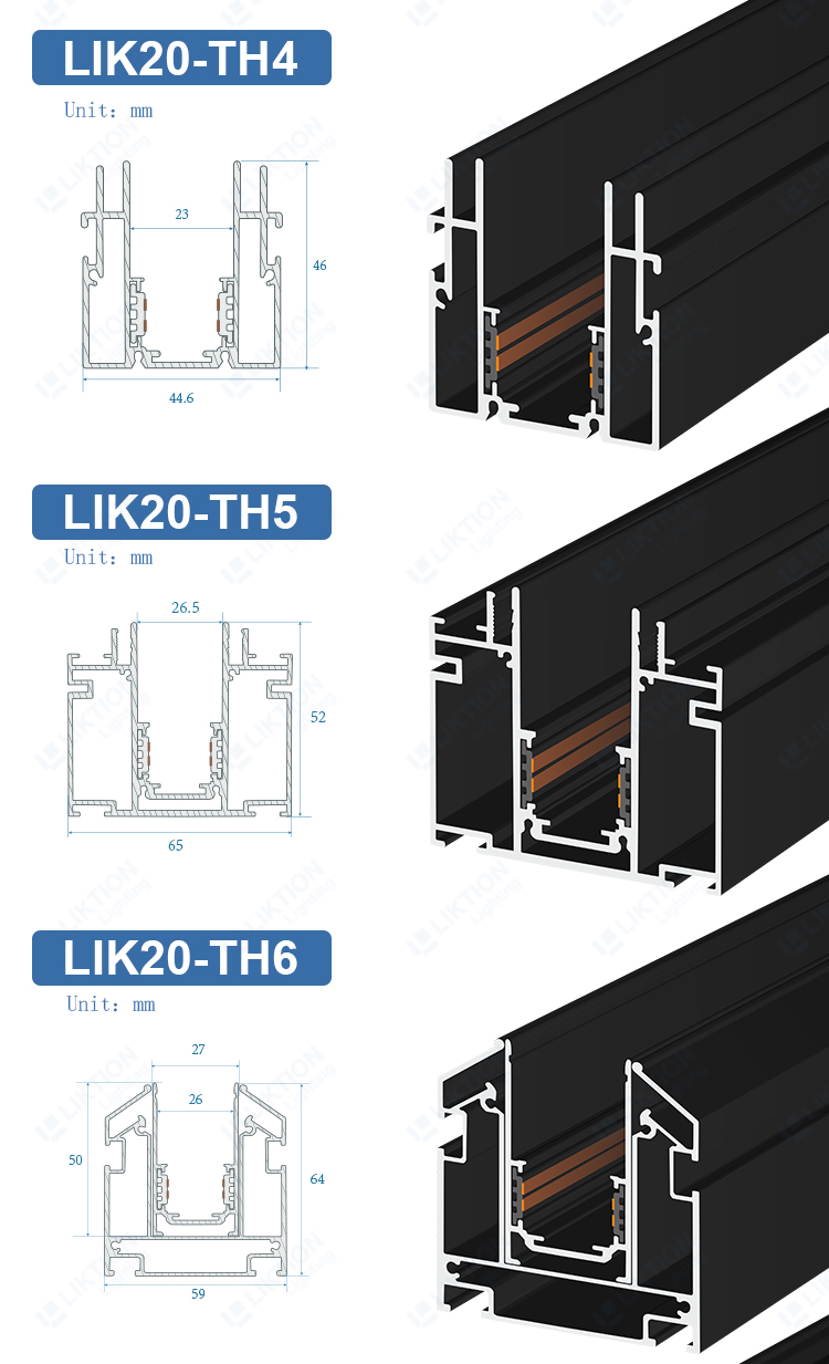 Modern Design LED Magnetic Track Light - Spec 3