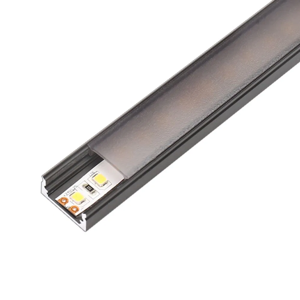 1708 Factory Sale Linear Light LED Aluminum Extrusion Profiles Channel Track with PC Diffuser LED Strip Light