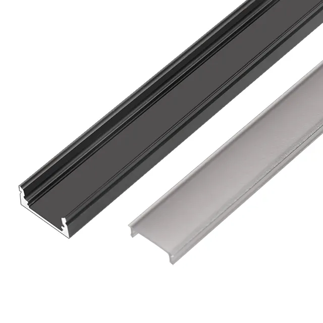 1708 Factory Sale Linear Light LED Aluminum Extrusion Profiles Channel Track with PC Diffuser LED Strip Light