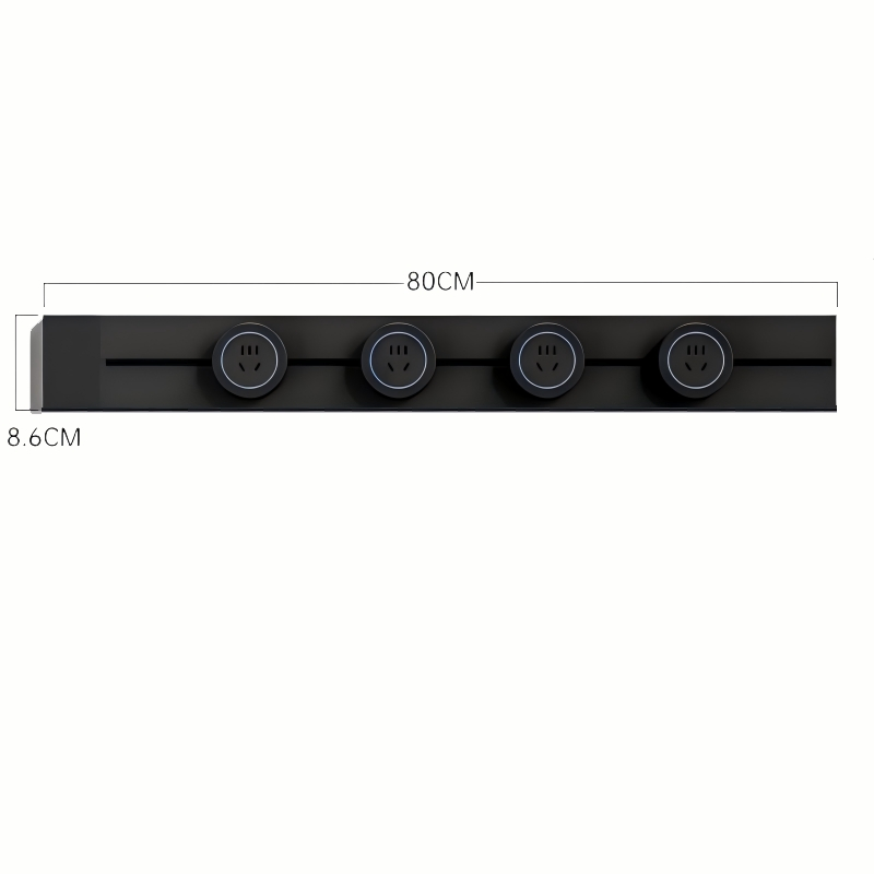 Electrical Wall Surface-Mounted Adjustable Power Track Outlets for House and Company