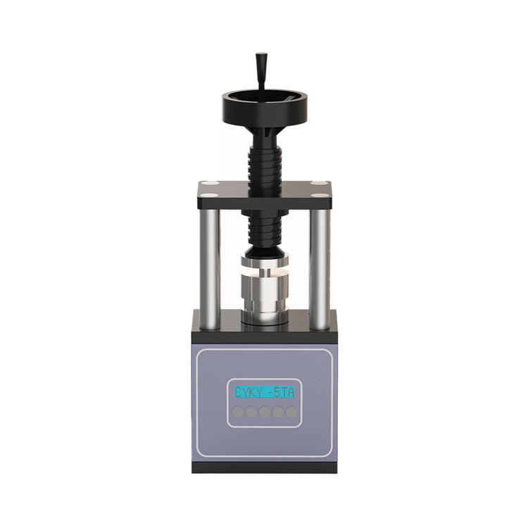Small Oil-Free Electric Press for Pressing Oxygen Sensitive Materials