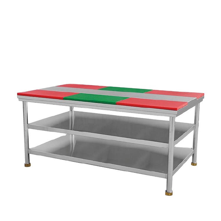 S003 Stainless Steel Working Tables Commercial Kitchen With Splashback