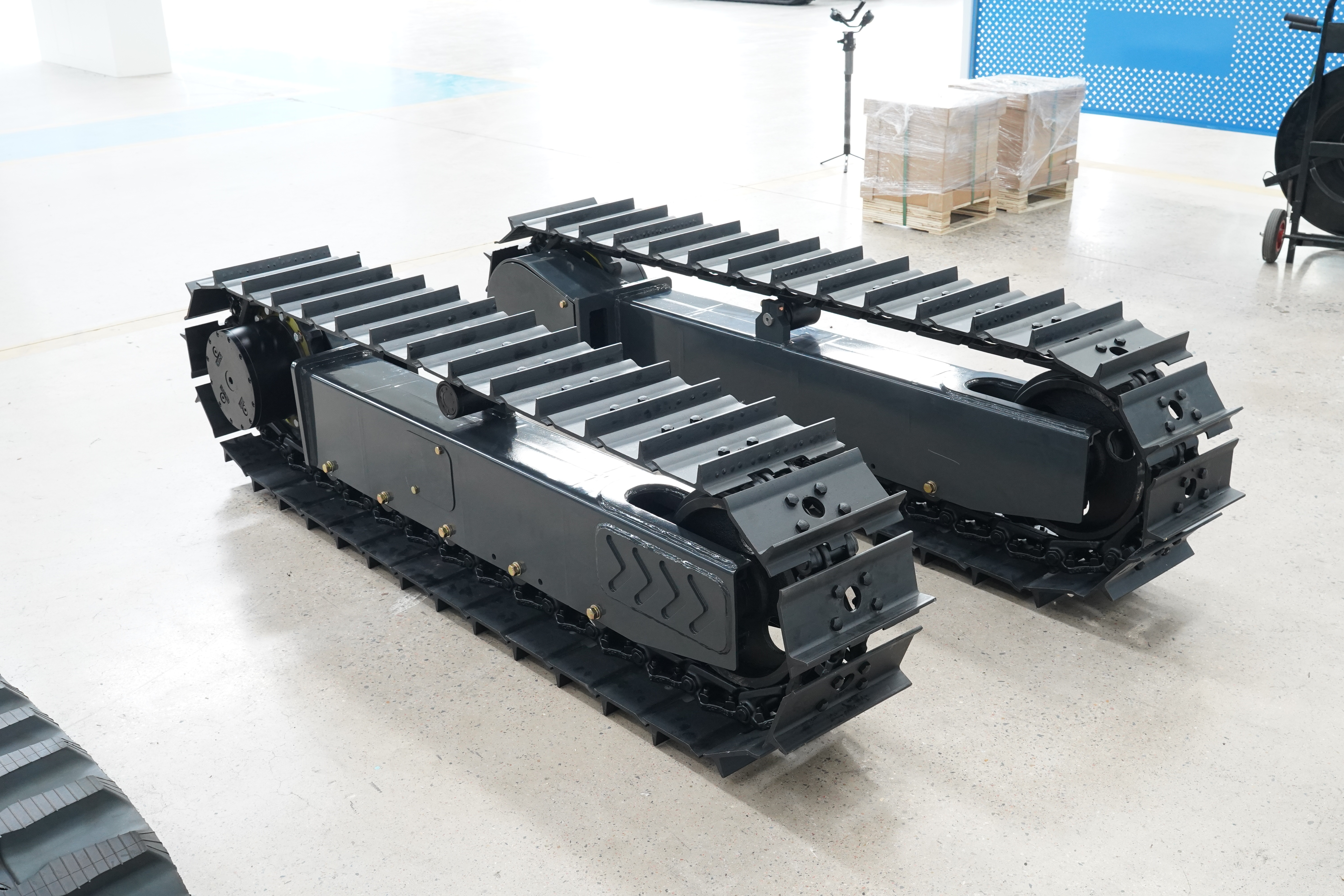 K-LONG Heavy Duty Steel Track Undercarriage System Hydraulic Drive Dual Speed for Drilling Carrier Equipment High Load Capacity