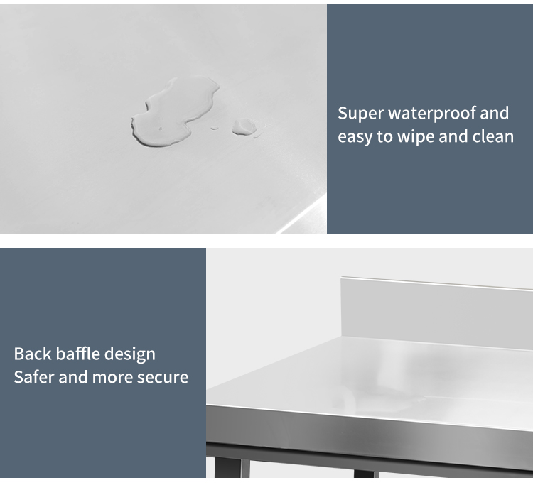 Stainless Steel Table Detailed View