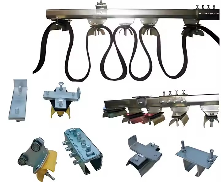 Galvanized Steel C Rail System For Eot Crane 6m Track For Cable &amp; Hose Support Heavy-duty Festoon System For Mobile Equipment