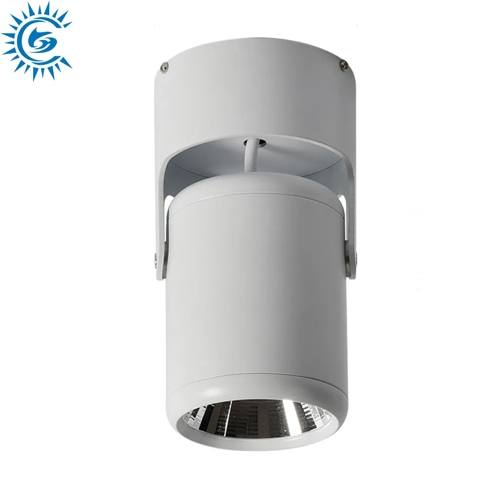 7W 12W 3000K 6000K CCT Dimmable Indoor Commercial COB LED Down Lighting Surface Mounted Light Ceiling Track Spotlighting
