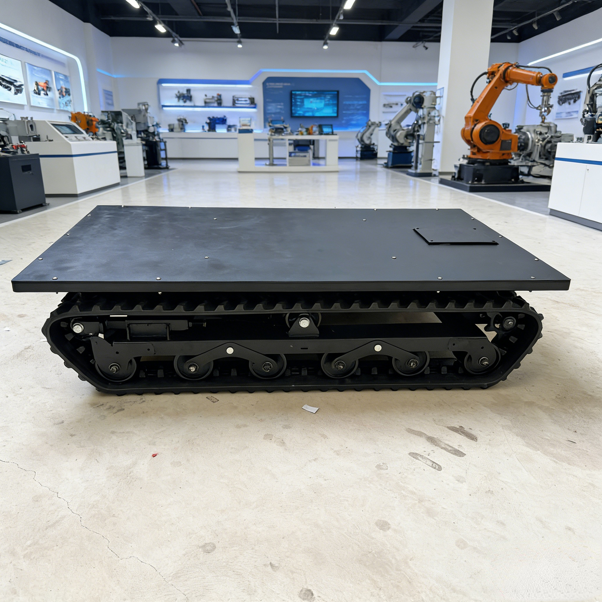 Electric Powered Remote Control Tracked Undercarriage Heavy Duty Crawler Chassis Load Capacity PLC Core Components RUIBOTE Brand
