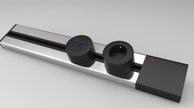 Popular Cost-effective New Hot Type Power Track + 2 Power Adapters Removable Track Socket
