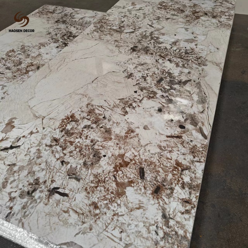 Easy to Clean UV Marble Sheet PVC Wall Panel for Kitchen Splashback