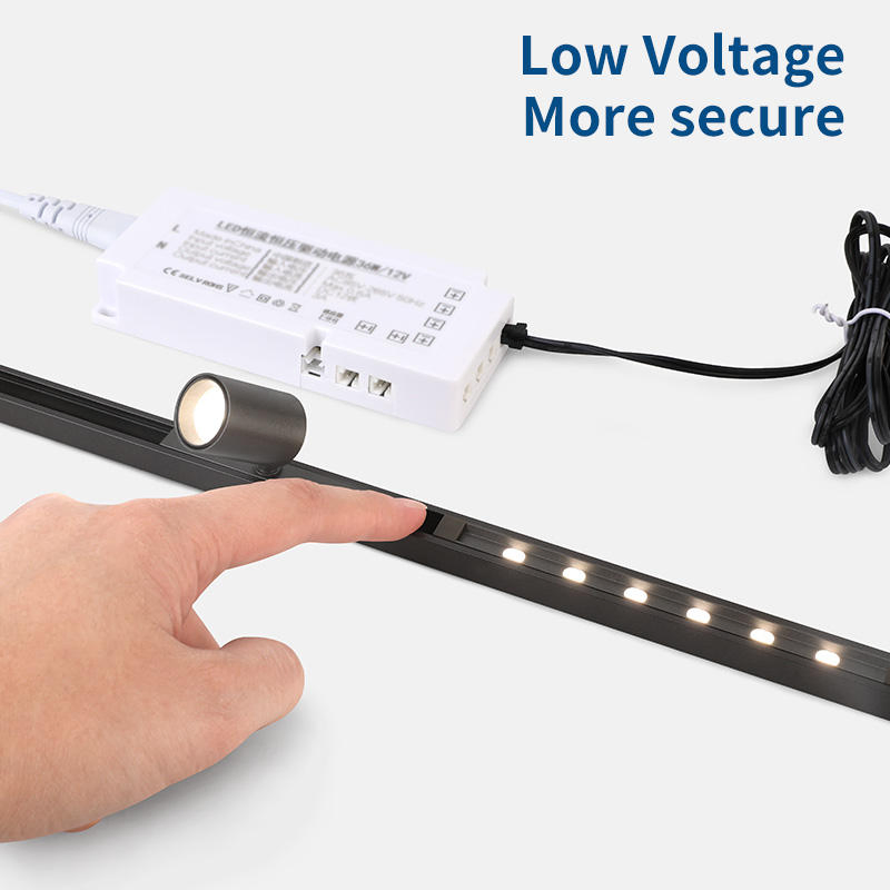 DC 12V Mini Magnetic LED Shelf Lighting LED Cabinet Track Light