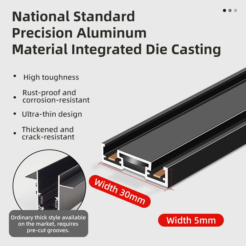 Ultra Thin New Design Modern Style Recessed Ceiling Magnetic Lights Indoor LED Track Lights Suspended Line Lights/Spotlights