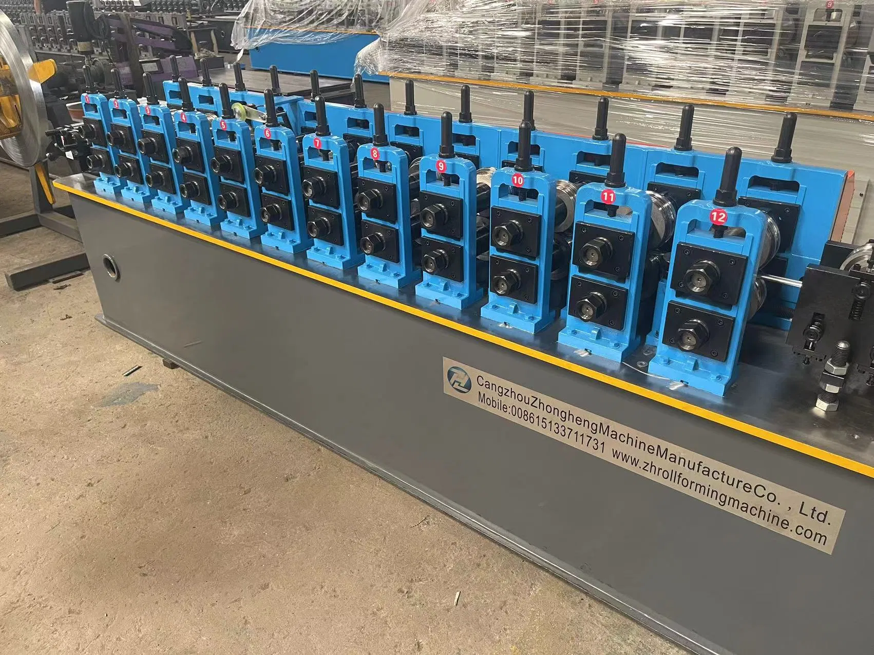 High Speed Curtain Runner Profile Roll Forming Machine