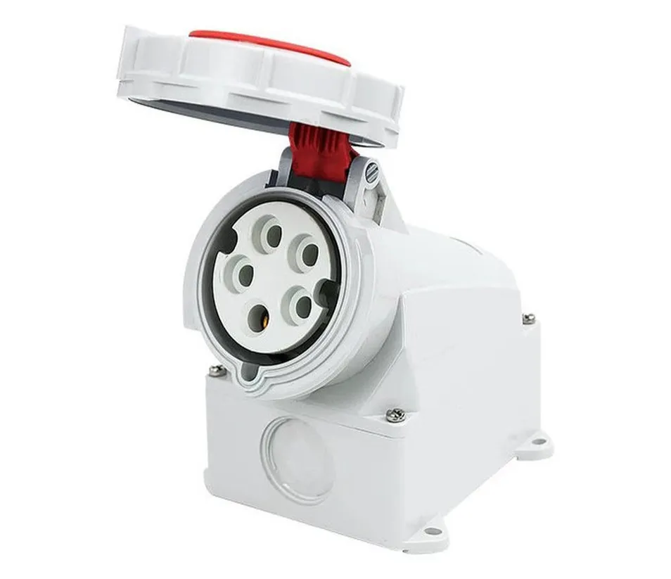Industrial Power Socket - Flush-Mounted Straight Socket with IEC 60309 Standard
