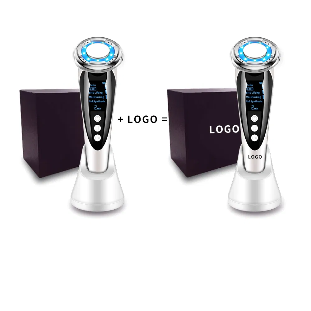 Hot Cool Facial Massager Beauty Equipment Skin Care Red Light Therapy Device Face LED Therapy Device