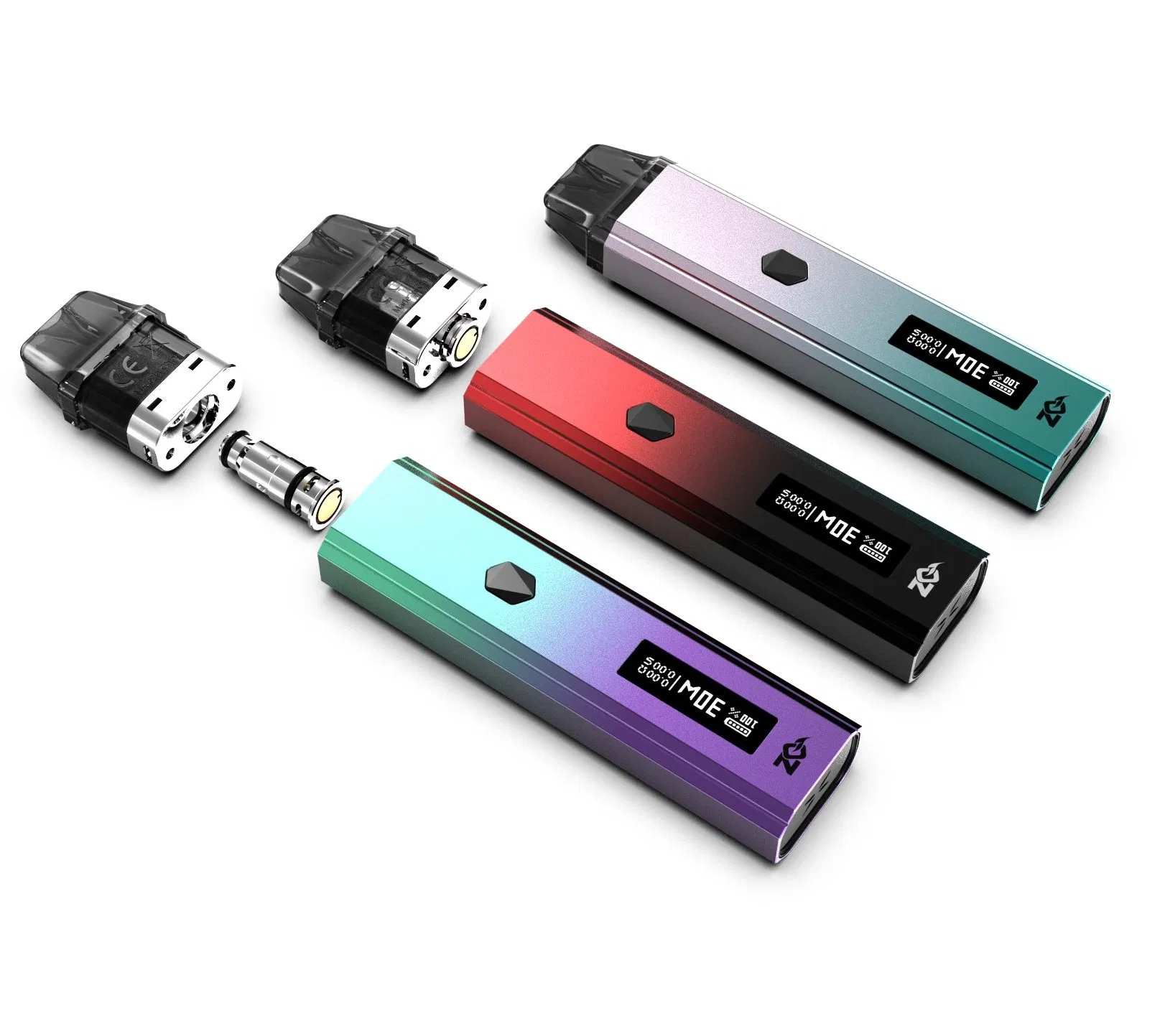 Starter Kits Vape Device Zq Xtal PRO Replaceable Coil E-Cigarette Vaporizer Atomizer 2ml 3ml 1000mAh Mtl Dl 650mAh 1.2ohm Open Pod System CE RoHS Tpd