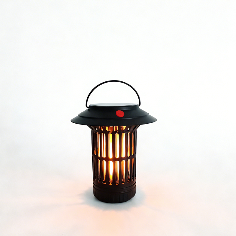 Olar Powered Mosquito Killer Lamp Outdoor - Waterproof IP44 LED Bug Zapper with Purple Light
