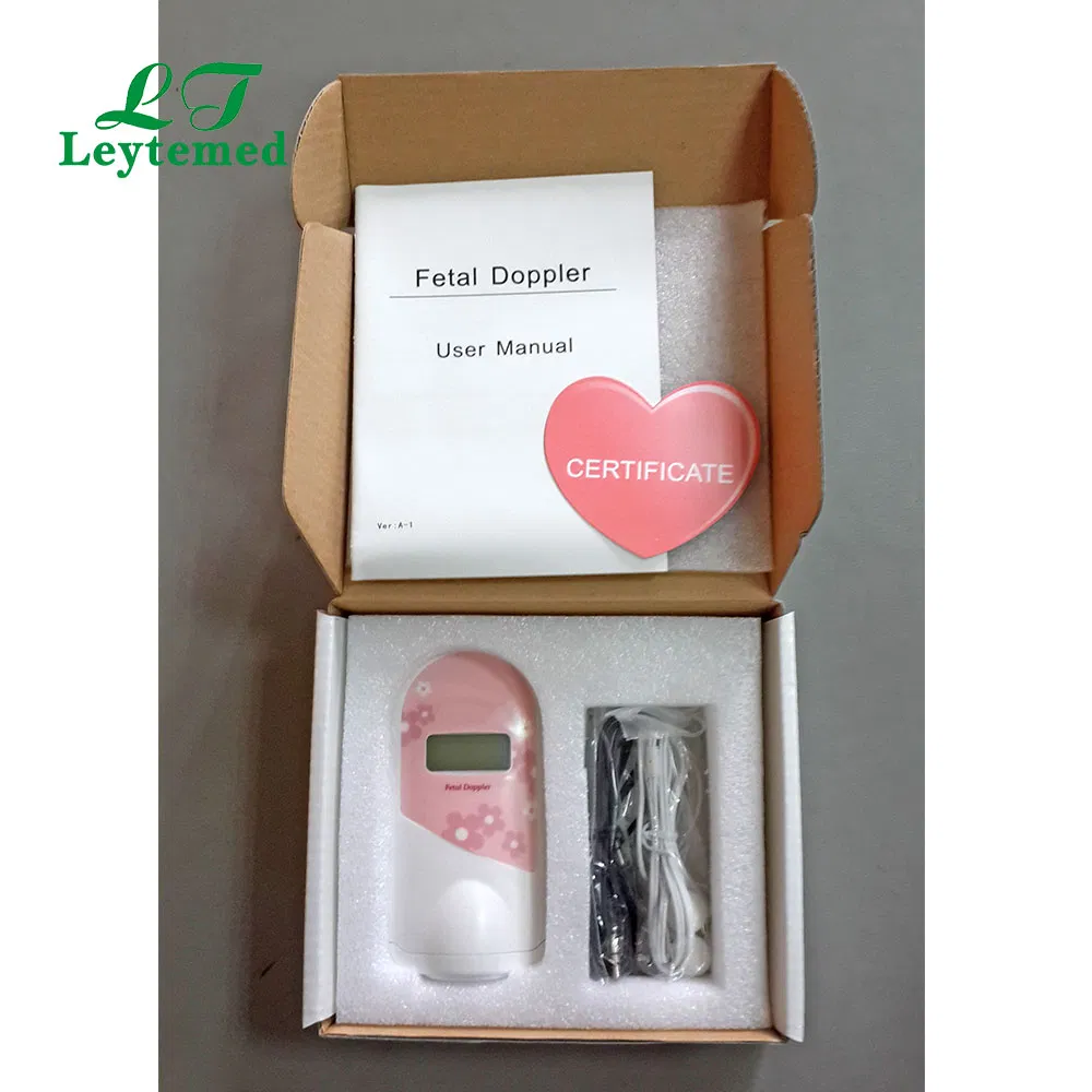 Ltsf02 Home Use Rechargeable Pocket LCD Display Fetal Doppler Monitor