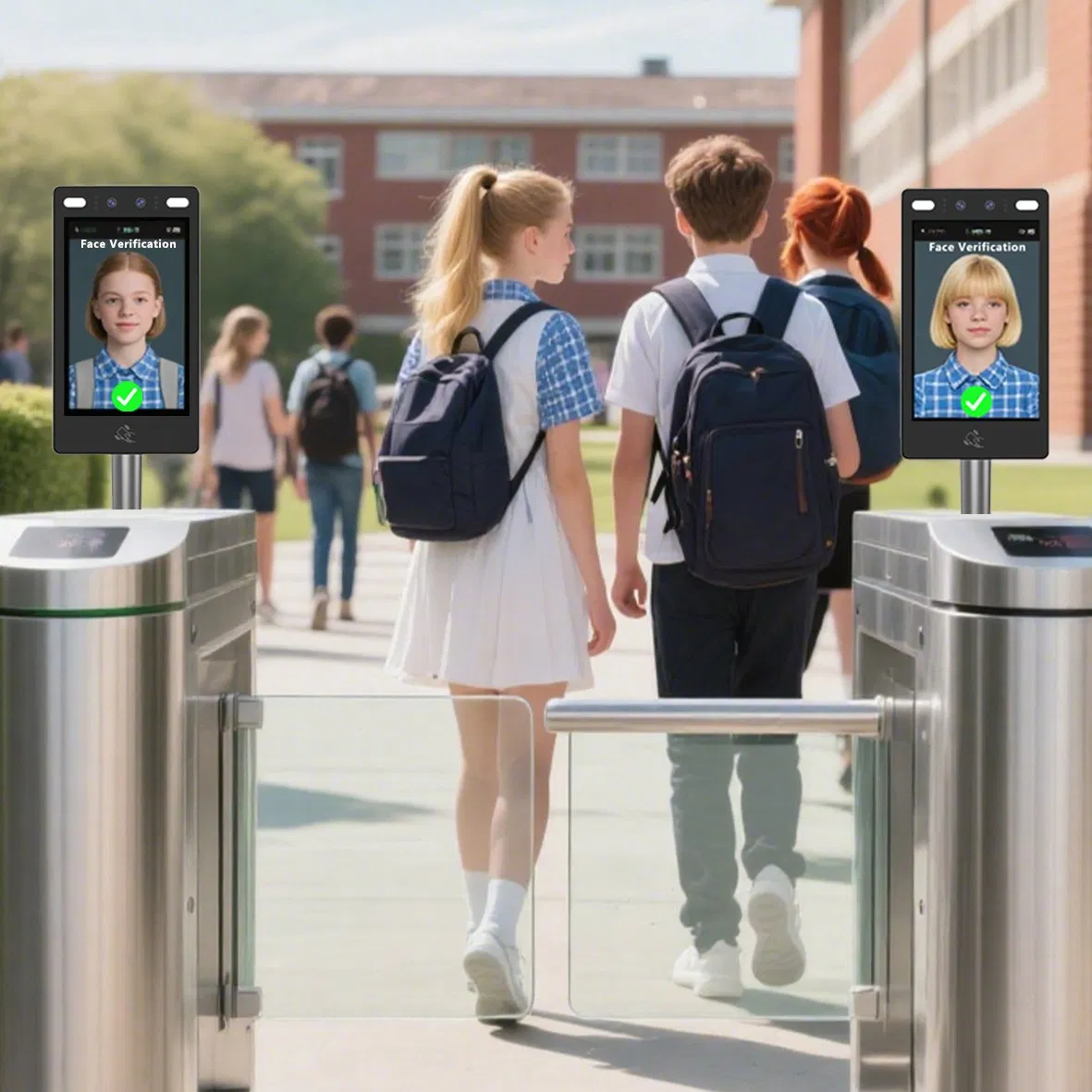 Suntek Fully Automatic Qr Code Card Reader Biometric Time Attendance Access Control Face Recognition Device