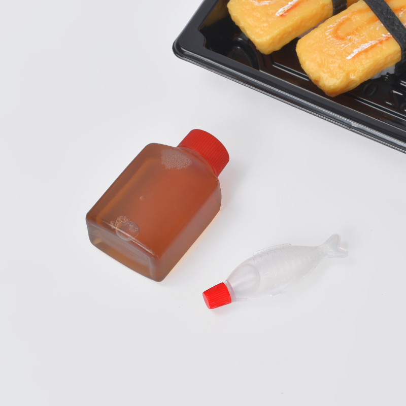 Disposable Soy Sauce Bottle PE Bottle with Red Cap