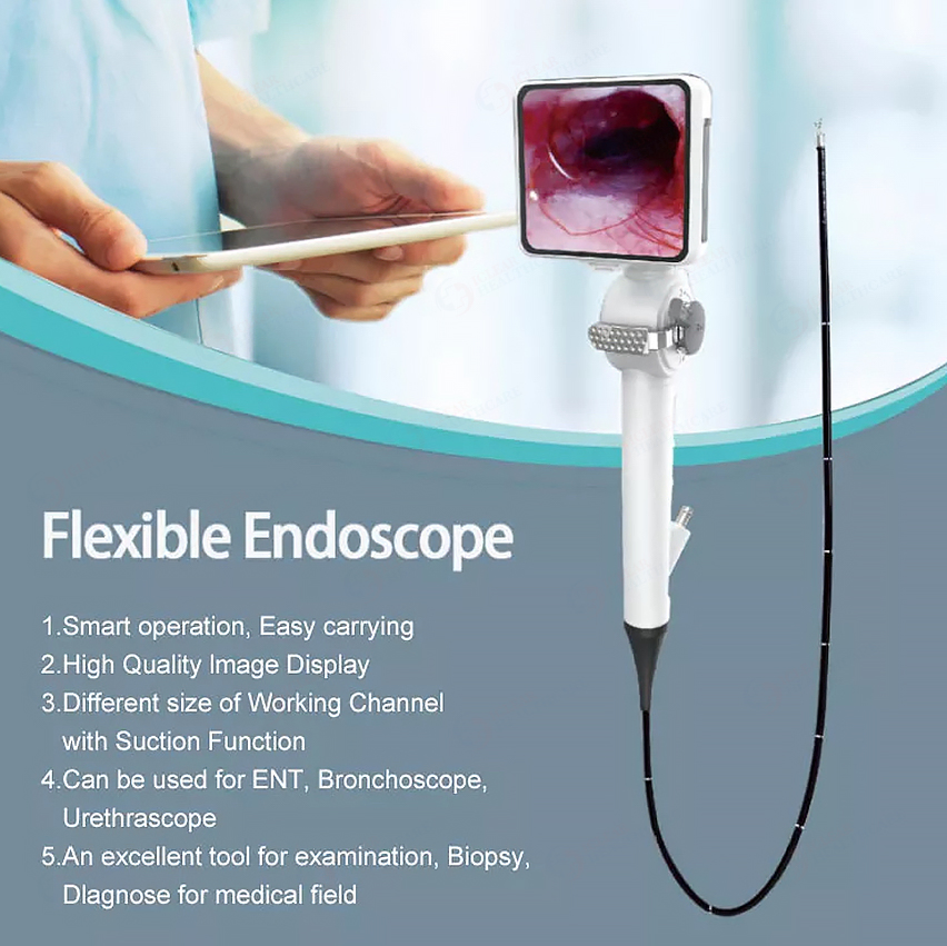 Veterinary Endoscope Imaging System Portable Animal Flexible Video Endoscope