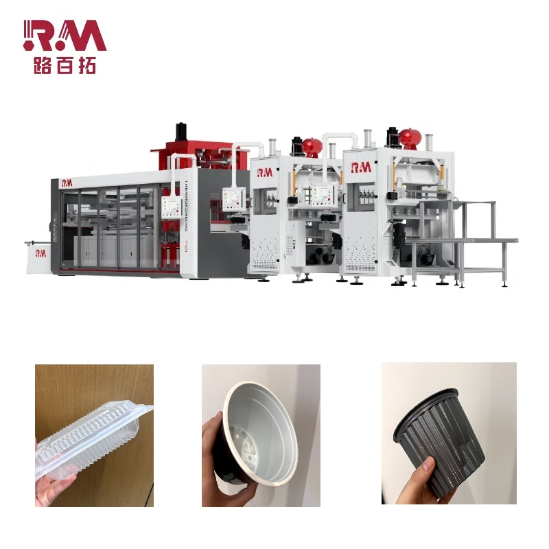 Compact Thermoforming Machine with Adjustable Settings for Plastics