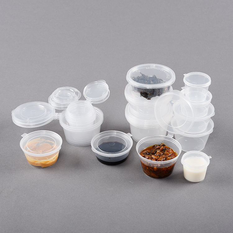 High Quality 2oz Sauce Cup Takeaway PP Plastic Sauce Cup with Lid