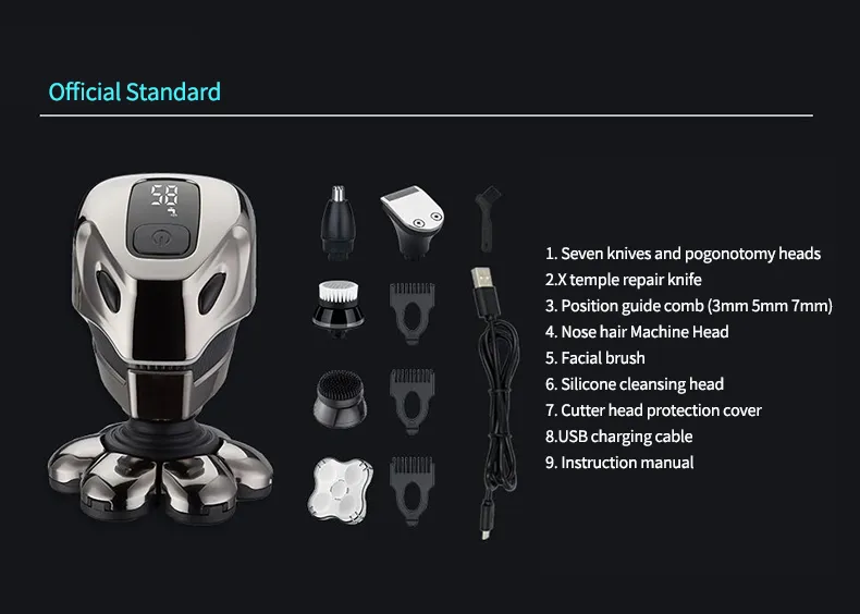 Seven Blades Shaver Detail 7