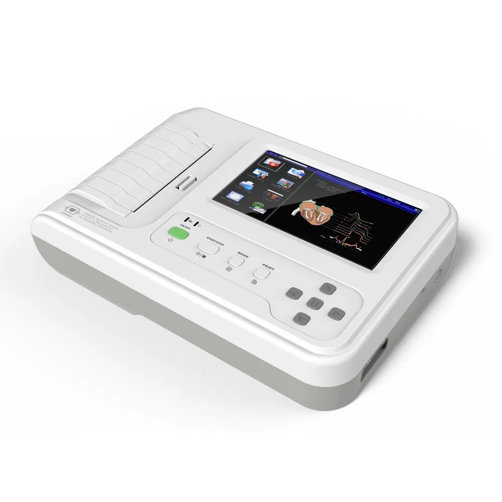 Rechargeable Medical Supply ECG Electrocardiograph Machine for Ambulatory Service