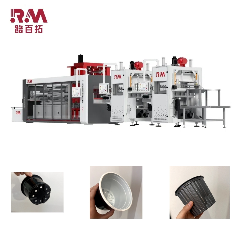 Compact Thermoforming Machine with Adjustable Settings for Plastics