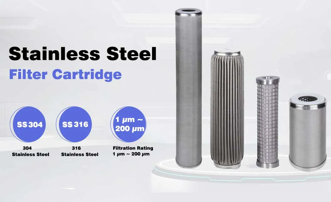 High Dirt Capacity Industrial Filter Cartridge