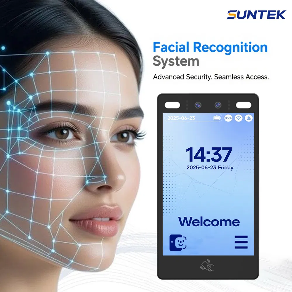 Suntek Fully Automatic Qr Code Card Reader Biometric Time Attendance Access Control Face Recognition Device