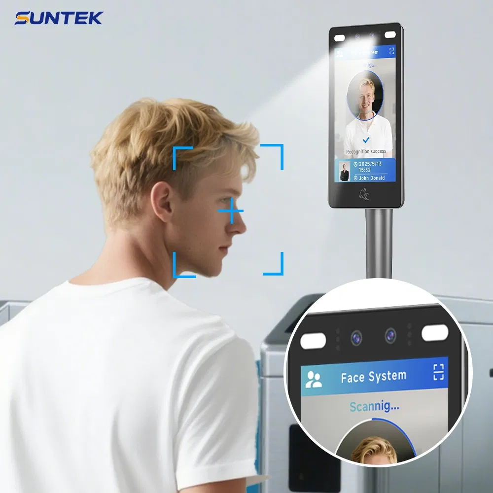 Suntek Trunstile Present Smart Facial Recognition Device with Access Control Systems