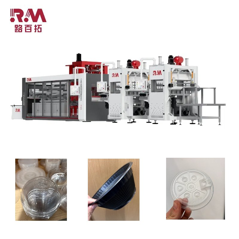 Compact Thermoforming Machine with Adjustable Settings for Plastics