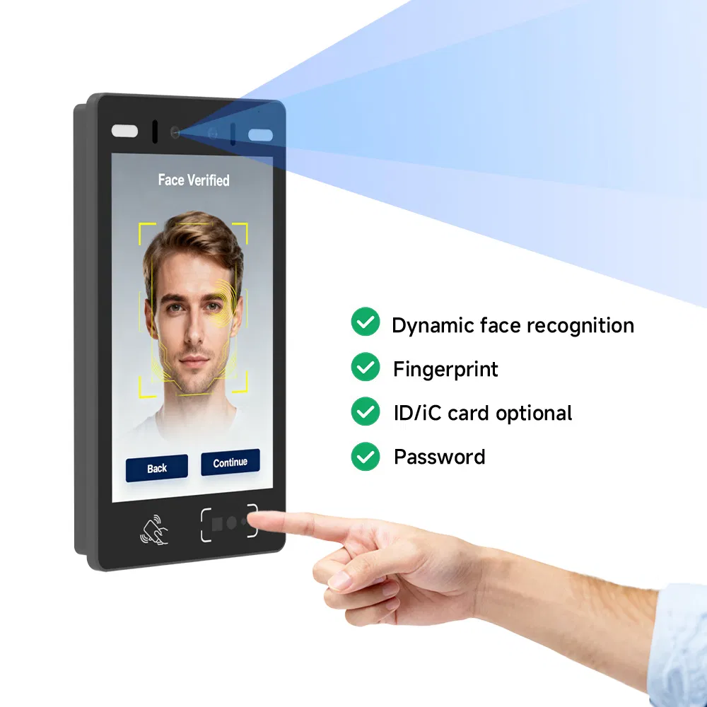 Suntek Factory Direct Sale Waterproof IP65 Face Recognition System 8 Inch Door Access Control Device
