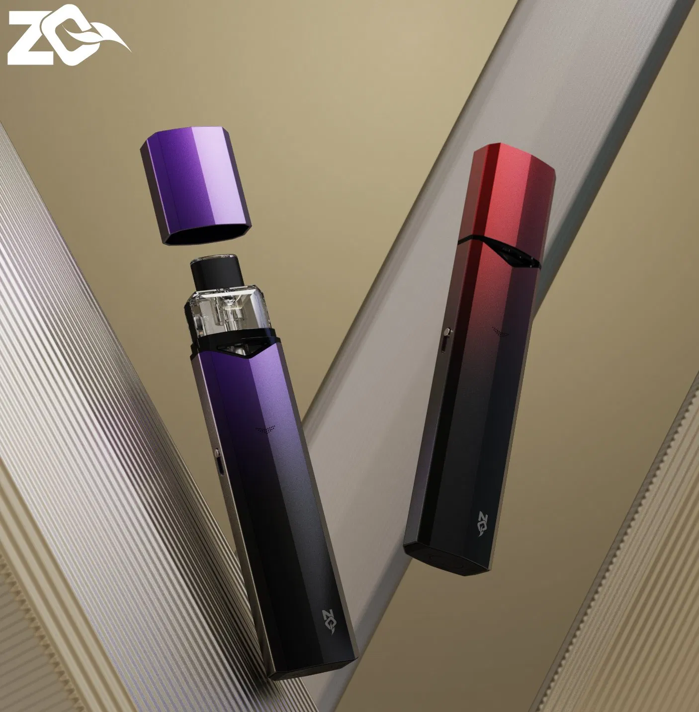 Zq Xtal Max 1200mAh Vape Kit 2.5ml Pod Capacity Refillable Open Vape Pod System with Magnetic Dust Cap