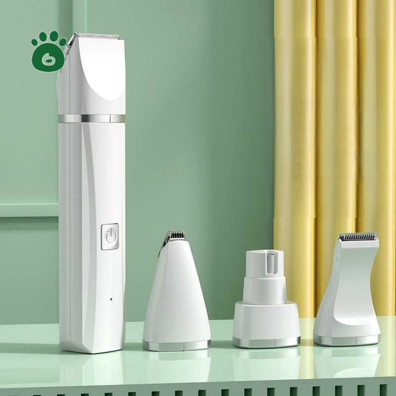 Multifunction Professional Pet Hair Clipper Electric Cordless Cat &amp; Dog Grooming Kit 4 in 1 Rechargeable Portable Plastic Design