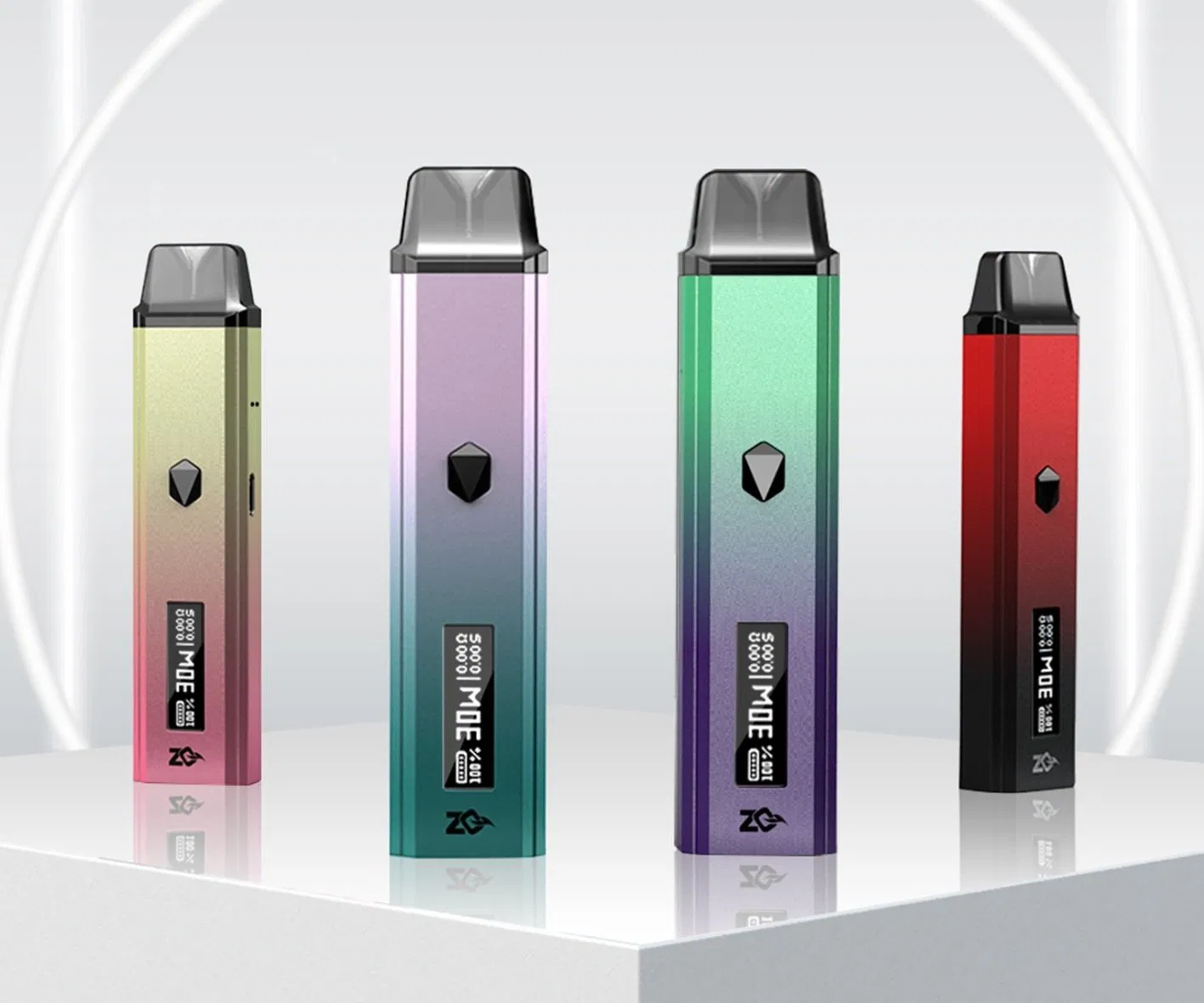 Starter Kits Vape Device Zq Xtal PRO Replaceable Coil E-Cigarette Vaporizer Atomizer 2ml 3ml 1000mAh Mtl Dl 650mAh 1.2ohm Open Pod System CE RoHS Tpd