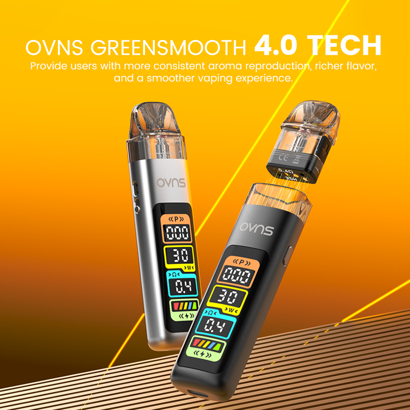 Ovns Tag Best E-Cigarette 2ml Refillable cartridge Vape Pod Systems with Compatible G3 Pod Features