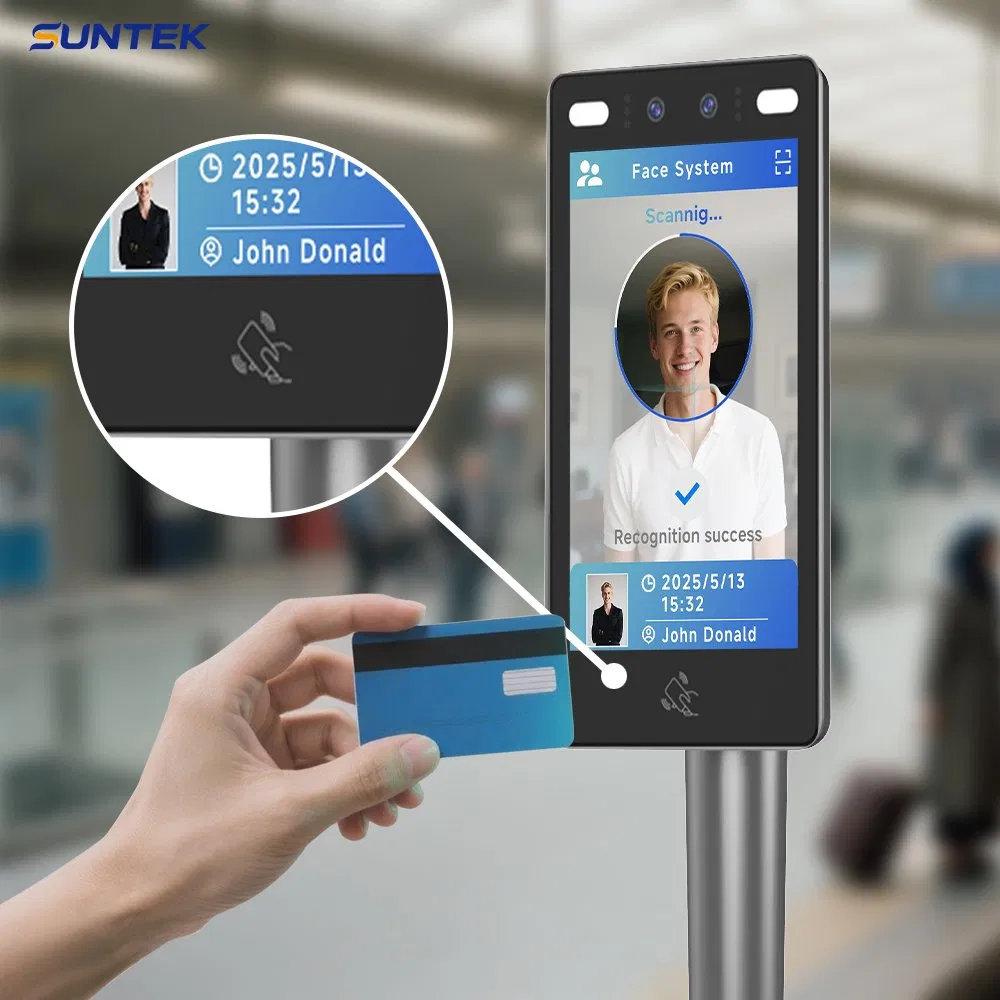 Suntek Trunstile Present Smart Facial Recognition Device with Access Control Systems