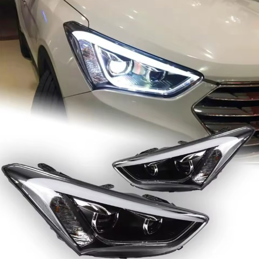 Car Styling Head Lamp for Hyundai IX45 Headlights 2013-2016 New Santa Fe LED Headlight DRL HID Bi Xenon Auto Accessories