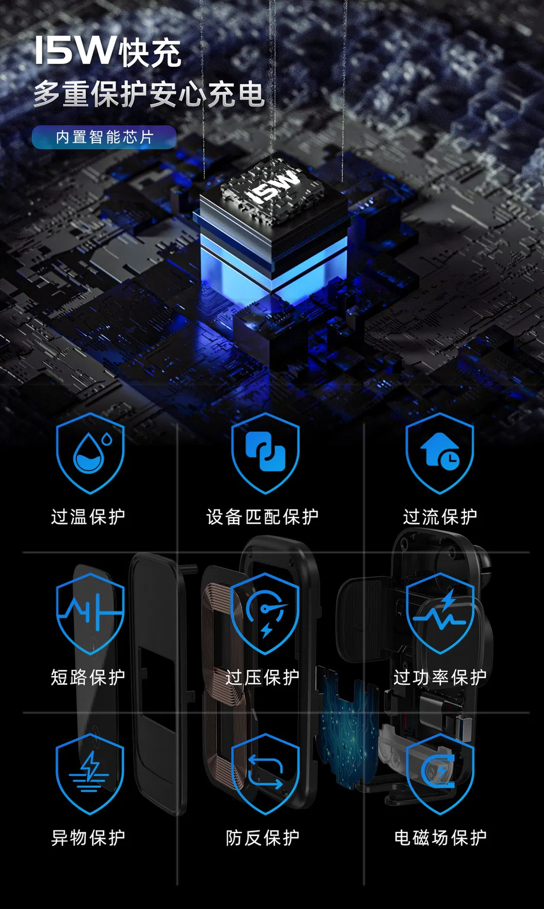 Wireless Car Phone Mount 5